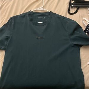 Abercrombie & Fitch Men's Dark Teal Tee